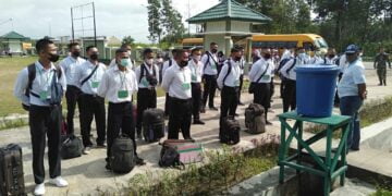 Kodim 1017/Lamandau Berangkatkan 25 Pemuda Ikuti Seleksi Komcad di Korem 102/Panju Panjung