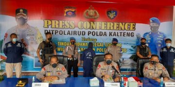 Ungkap Pembalakan Liar, Polda Kalteng Amankan Satu Tersangka dan 400 Batang Kayu Log