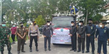 Bupati Lamandau Salurkan Bantuan Beras 30 Ton Sumbangan PNS dan Dunia Usaha