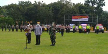 Bupati Lamandau Ikuti Apel Gelar Personel Persiapan Karhutla