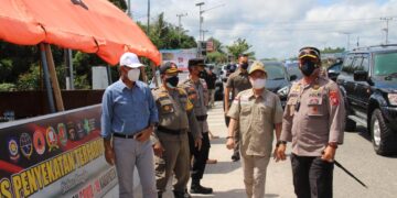 Kapolda Cek Pos Penyekatan di Kasongan dan Tangkiling