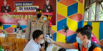 Puluhan Siswa MAN Lamandau Divaksin Tahap Pertama