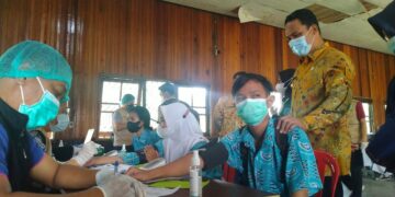 Pemkab Lamandau Gelar Vaksinasi Pertama Bagi Pelajar