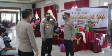 Irwasda Polda Kalteng Tinjau Gerai Vaksin Presisi Polres Bartim