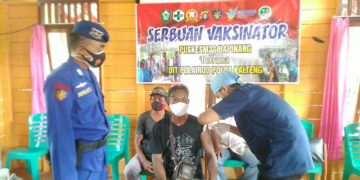 KP.XVIII-1004 bersama Puskesmas Bapinang Gelar Vaksinasi Wujud Sinergi Polri dan Nakes