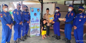 Jelang HUT ke-71, Ditpolairud Polda Kalteng Anjangsana ke Purnawirawan Polri dan Warakawuri