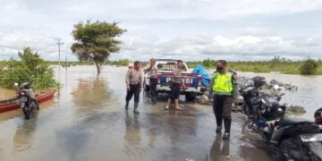 Debit Air Naik, Polda Kalteng Imbau Masyarakat Tidak Melintas di Bukit Rawi