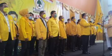 Ini Pesan Bupati Pulang Pisau di Pelantikan Pengurus DPD Partai Golkar 2020-2025