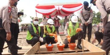 Kapolda Letakkan Batu Pertama Pembangunan Mako Brimob Yon C Kompi 2 Murung Raya
