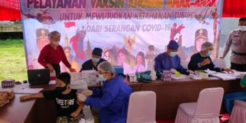 Polres Pulpis Gelar Vaksin untuk Anak Usia 6-11 Tahun