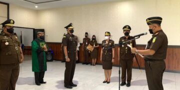 Kajari Pulpis Lantik Kasi Tindak Pidana Khusus