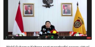 Wagub Kalteng Ikuti Rapur secara Virtual