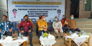 Kadis Ketahanan Pangan Kalteng Hadiri Peresmian Lumbung Pangan Masyarakat di Gumas