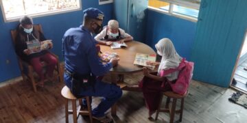 Ditpolairud Fasilitasi Pondok Baca Bagi Pelajar di Daerah Pesisir Desa Bahaur