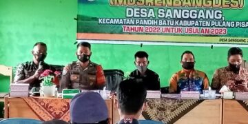 Warga Desa Sanggang Gelar Musyawarah Rencana Pembangunan Desa 2022-2023