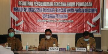 Sekda Buka Kegiatan Pelatihan RUP Melalui Aplikasi SIRUP