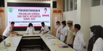 Bupati Tandatangani Perjanjian dan Pakta Integritas