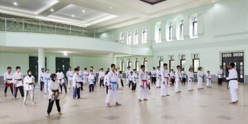 Tingkatkan Kemampuan Atlet, Lemkari Pulang Pisau Gelar Latihan Bersama