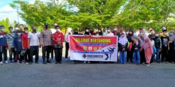 Kontingen Kabupaten Pulpis Ikuti Kejuaraan Karate di Banjarbaru