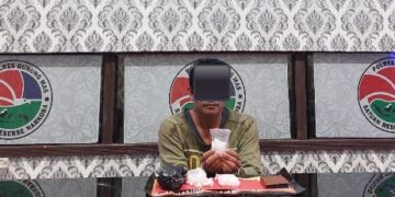 Polres Gumas Ringkus Seorang Pria Paruh Baya dan 150 Gram Sabu