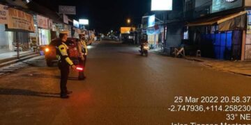 Cegah Balapan Liar dan Tindak Kejahatan, Satlantas Polres Pulang Pisau Gelar Patroli Malam Hari