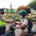 Mudik Aman dan Sehat, Sat Lantas Polres Pulpis Bagikan Brosur Imbauan