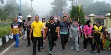 Bupati Lamandau Lepas Ratusan Peserta Jalan Sehat Semarakkan HUT Lamandau ke-20