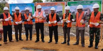 Bupati Lamandau Hadiri Ground Breaking Pembangunan Gedung PA Nanga Bulik