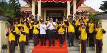 Bupati Lepas 18 Anggota Pramuka Kwarcab 1514 Lamandau Ikuti Jamnas di Cibubur
