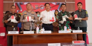 Polres Lamandau Musnahkan 3 Kg Sabu dan 943 Butir Ekstasi