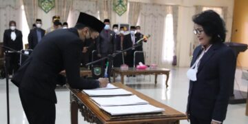 Lantik Pejabat Pimpinan Tinggi Pratama, Administrator dan Pengawas, Ini Pesan Bupati
