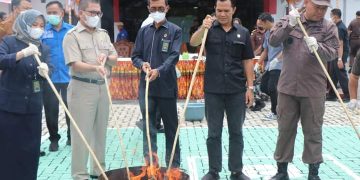 Barang Bukti Kasus Tipidum dan Tipidsus Dimusnahkan