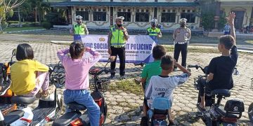Satlantas Polres Pulpis Edukasi Masyarakat Melalui Traffic Social and Art Policing, Sambut Hari Lalu Lintas Ke-67
