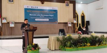 Wakil Bupati Lamandau Buka Rakor Pendataan Registrasi Sosial Ekonomi 2022