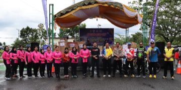HUT Lalu Lintas Polri ke-67, Polres Pulpis Gelar Sepeda Santai Bertajuk “Cycling Blue Sky”