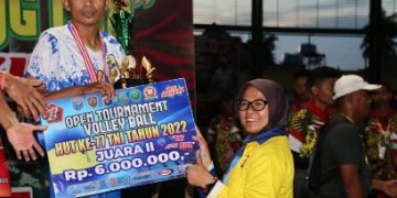 Wakapolda Kalteng Hadiri Penutupan Turnamen Bola Voli Danrem Cup 2022