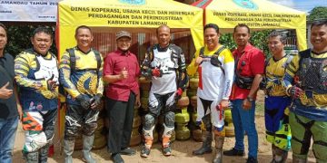 Naik Motor Trail, Bupati Dampingi Kapolda Kalteng Keliling Lamandau