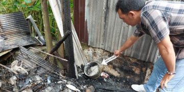 Satu Unit Rumah di Desa Anjir Pulang Pisau Terbakar