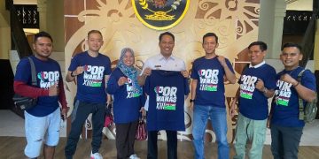 Bupati Lepas 4 Atlet Wartawan Lamandau Perkuat Kalteng Ikuti Porwanas XIII 2022 di Malang Raya