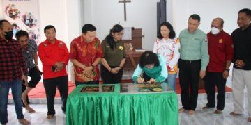 Bupati Pulang Pisau Resmikan Gereja Bethesda Tanjung Sangalang
