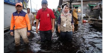 Pemprov Kalteng Pantau Banjir di Sejumlah Titik Kota Palangka Raya