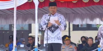 Bupati Lamandau Pimpin Upacara HGN 2022, Tingkatkan Kualitas Tenaga Pendidik