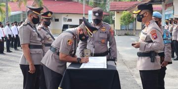 Kapolres Pulang Pisau Pimpin Sertijab Wakapolres dan Kasat Lantas