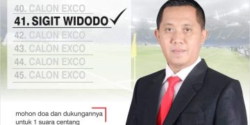 Sigit Masuk Bursa Calon Tetap Exco PSSI 2023 – 2027