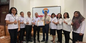 Ombudsman Nyatakan DPMPTSP Kalteng Miliki Kepatuhan Pelayanan Publik Masuk Zona Hijau 