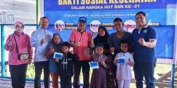 BNNP Kalteng Gelar Bakti Sosial Kesehatan di Kampung Puntun