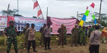 Sinergitas TNI-Polri, Amankan Hari Jadi ke-42 Desa Talio Muara