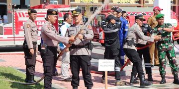 Kapolres Pulang Pisau Hadiri Apel Gabungan Siaga Penanganan Karhutla