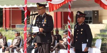 Kapolres Pulang Pisau Pimpin Upacara Hari Lahir Pancasila Bersama Forkompimda
