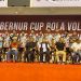 Gubernur Kagum dan Antusias Bersama Ribuan Warga Nonton Voly di Gor Indoor